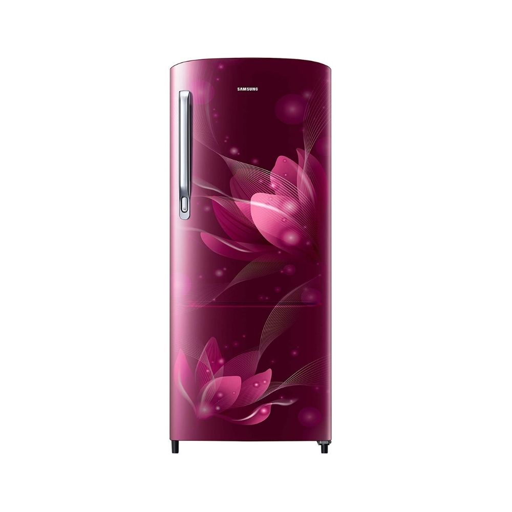 SAMSUNG 192 L Direct Cool Single Door 2 Star Refrigerator (Saffron Red, RR20A271BR8/NL)