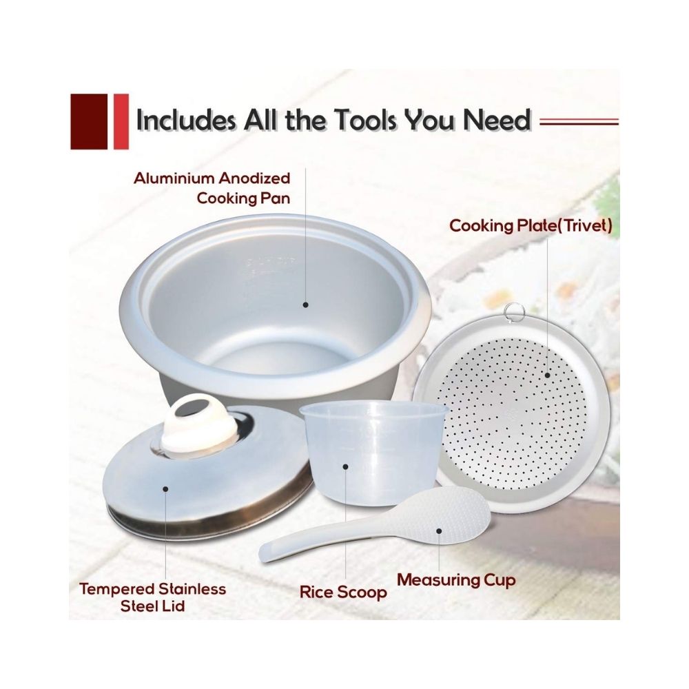 INALSA Electric Rice Cooker Precise 1.5-600W