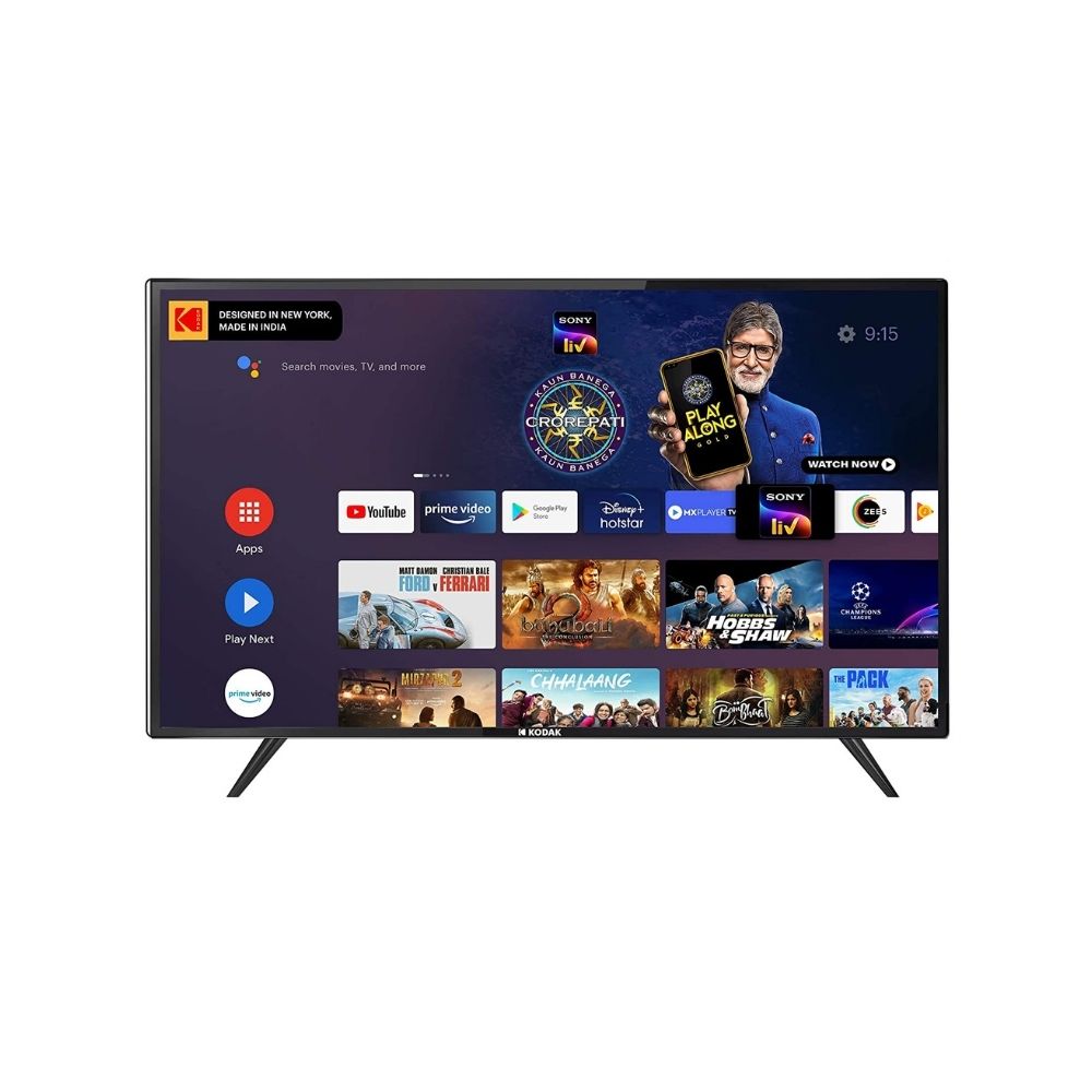 Kodak 139 cm (55 Inches) 4K Ultra HD Certified Android LED TV 55UHDX7XPRO (Black)