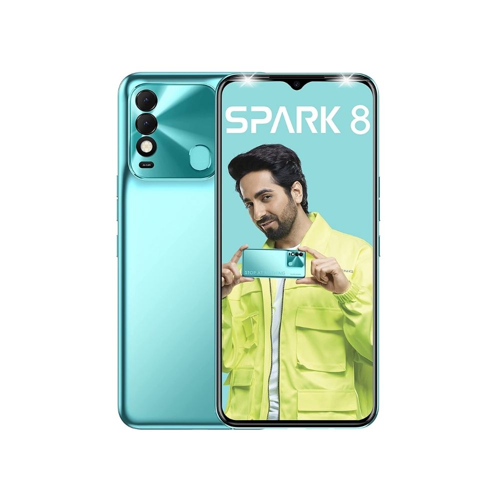 Tecno Spark 8 (Turquoise Cyan, 64 GB) (4 GB RAM)
