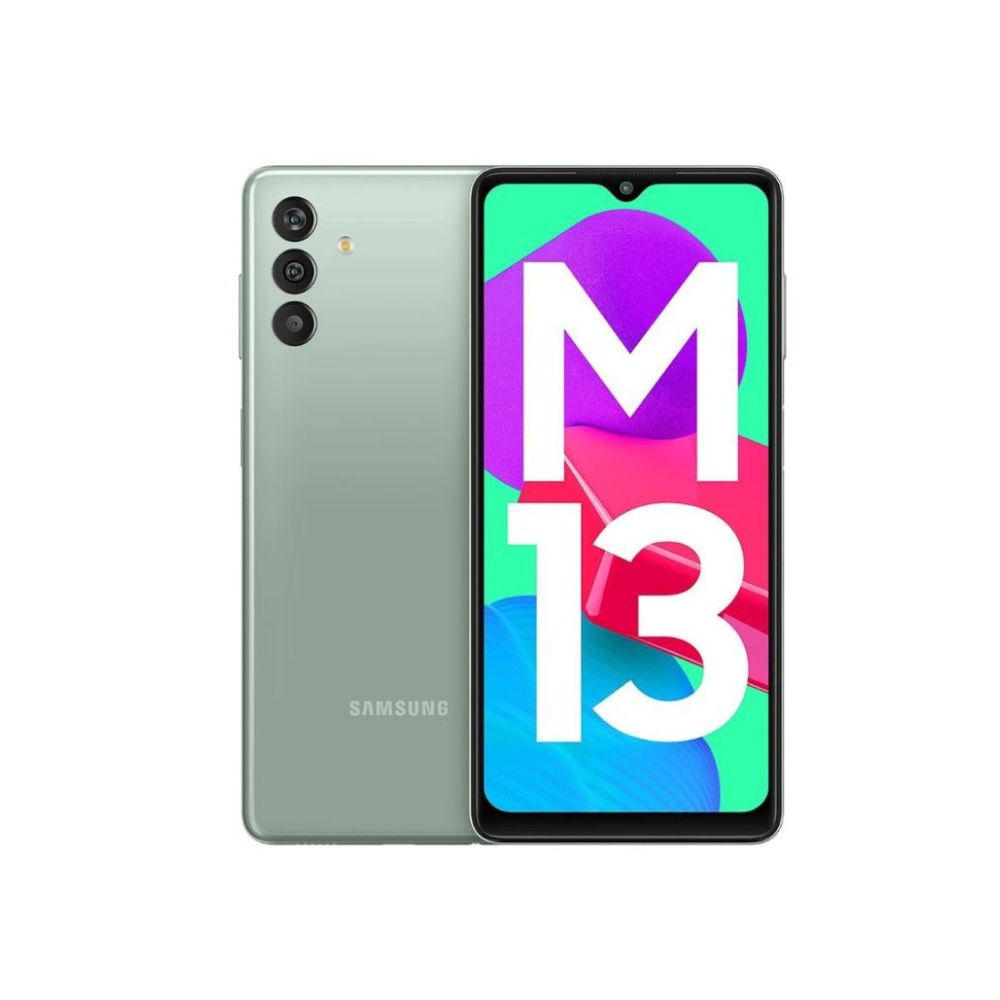 Samsung Galaxy M13 (Aqua Green, 4GB, 64GB Storage) | 6000mAh Battery | Upto 8GB RAM with RAM Plus