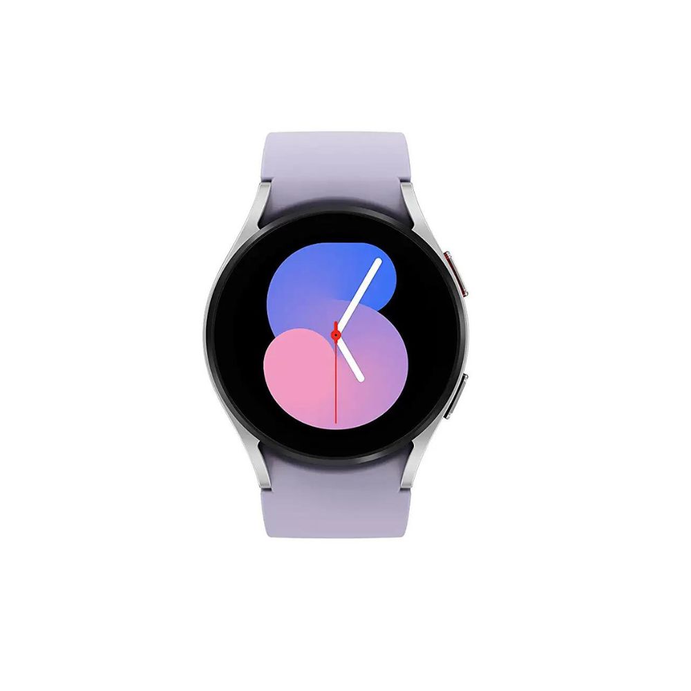 Samsung Galaxy Watch5 LTE (40 mm, Silver with Purple Strap, Compatible with Android only)