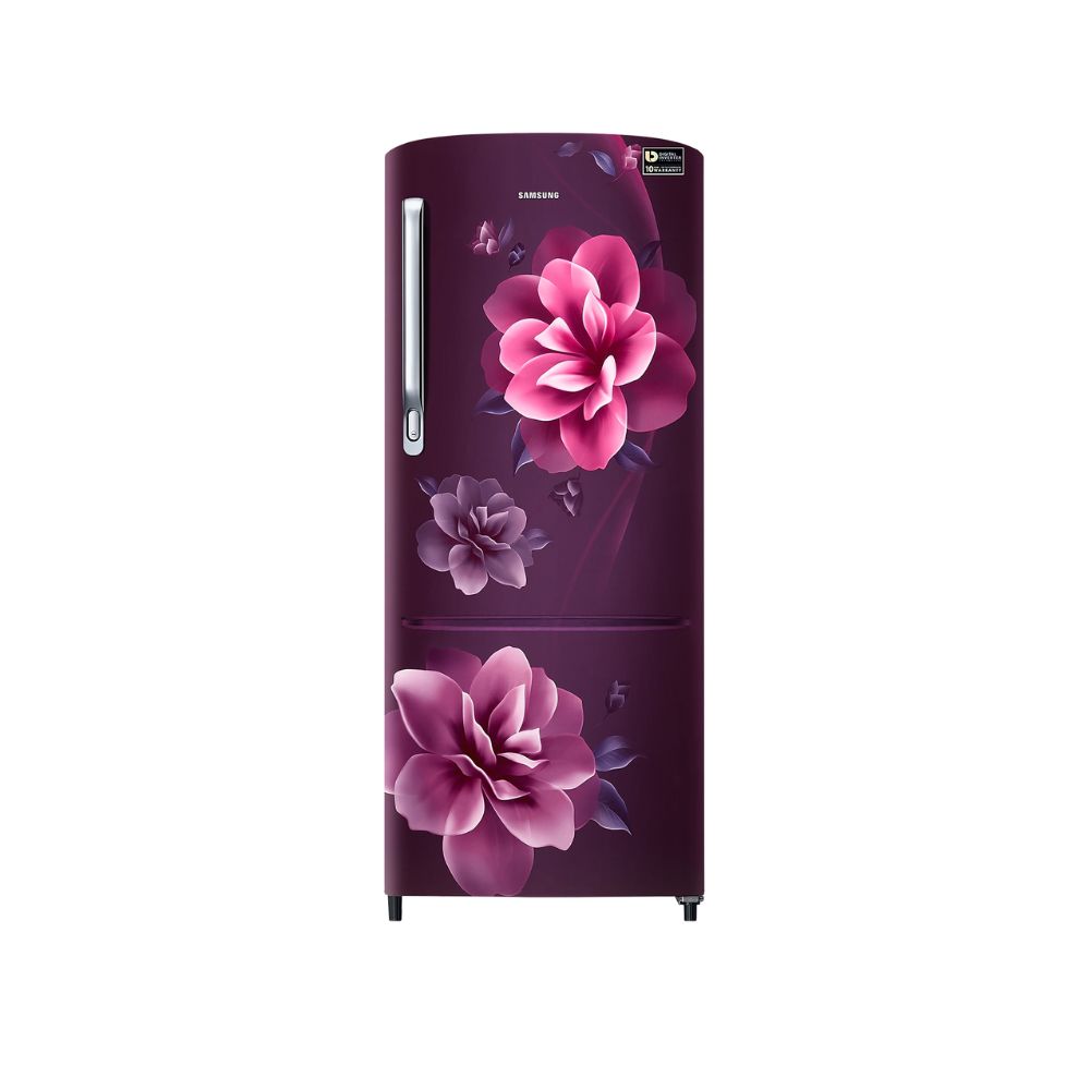 Samsung 230 L Direct Cool Single Door 3 Star Refrigerator (Camellia Purple, RR24A272YCR/NL)