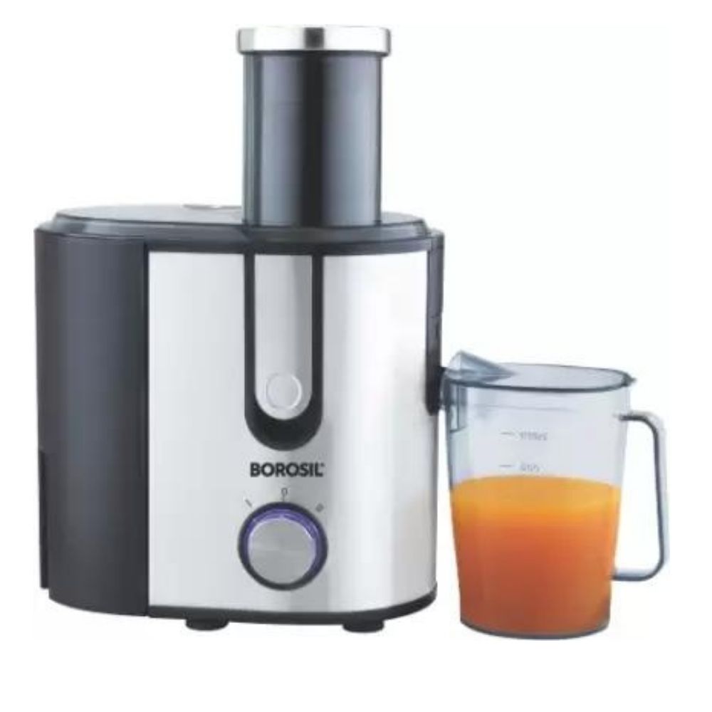 BOROSIL Primus SS 800 W Juicer (1 Jar, Steel And Black)