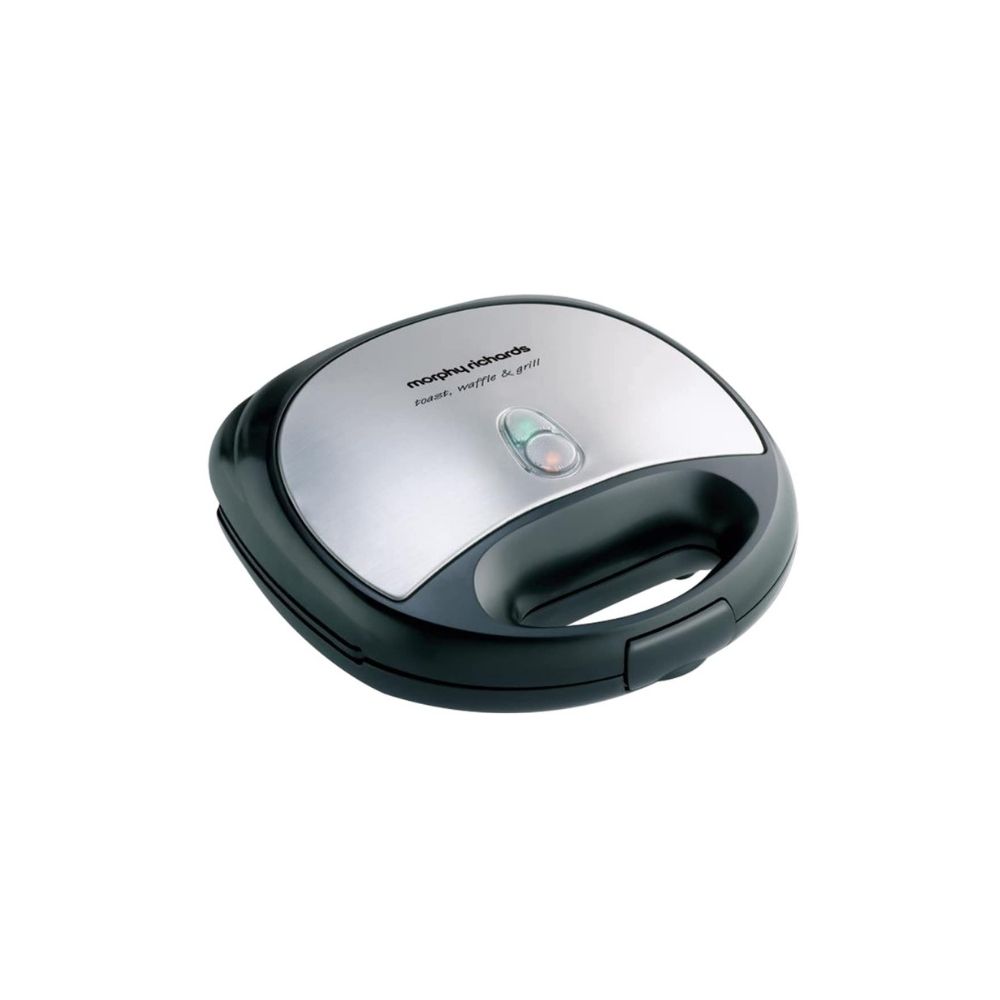 Morphy Richards SM3006 Toast, Waffle and Grill,Silver and Black