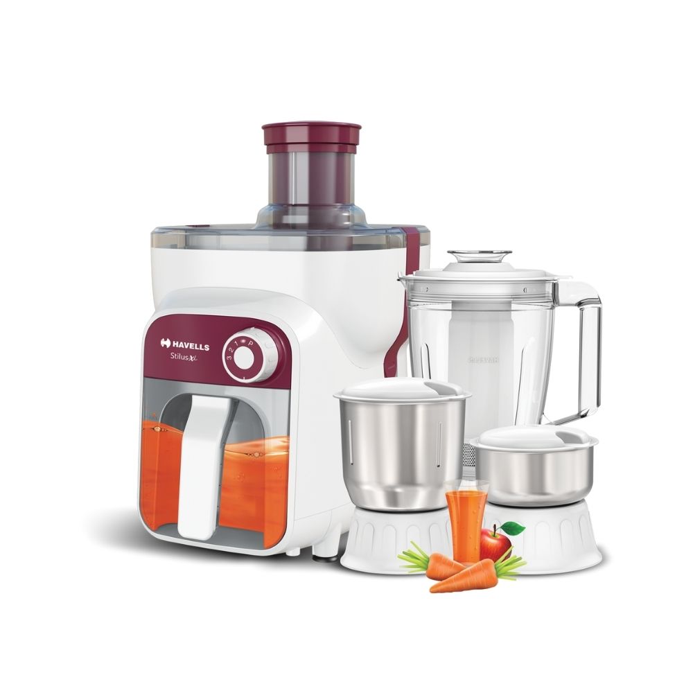 Havells Stilus Xl Burgundy 4 Jar Juicer Mixer Grinder