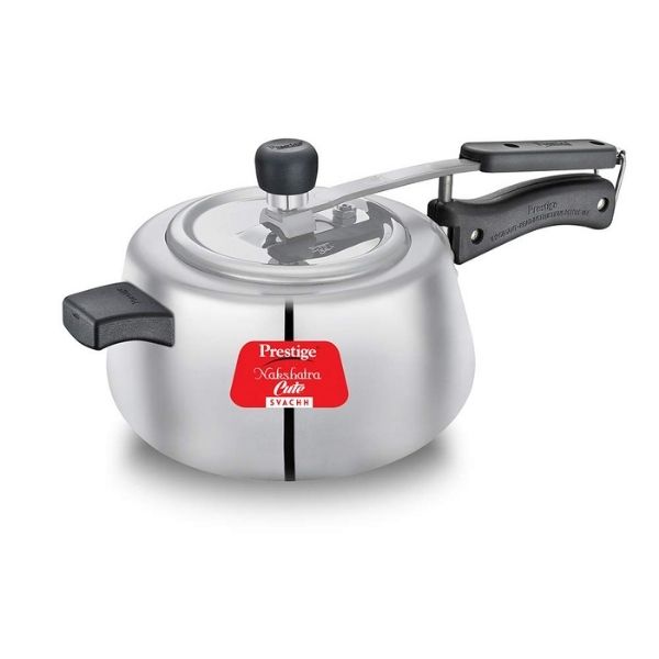 Prestige Nakshatra Cute Svachh Aluminium Pressure Cooker, 5.0L (Polished)