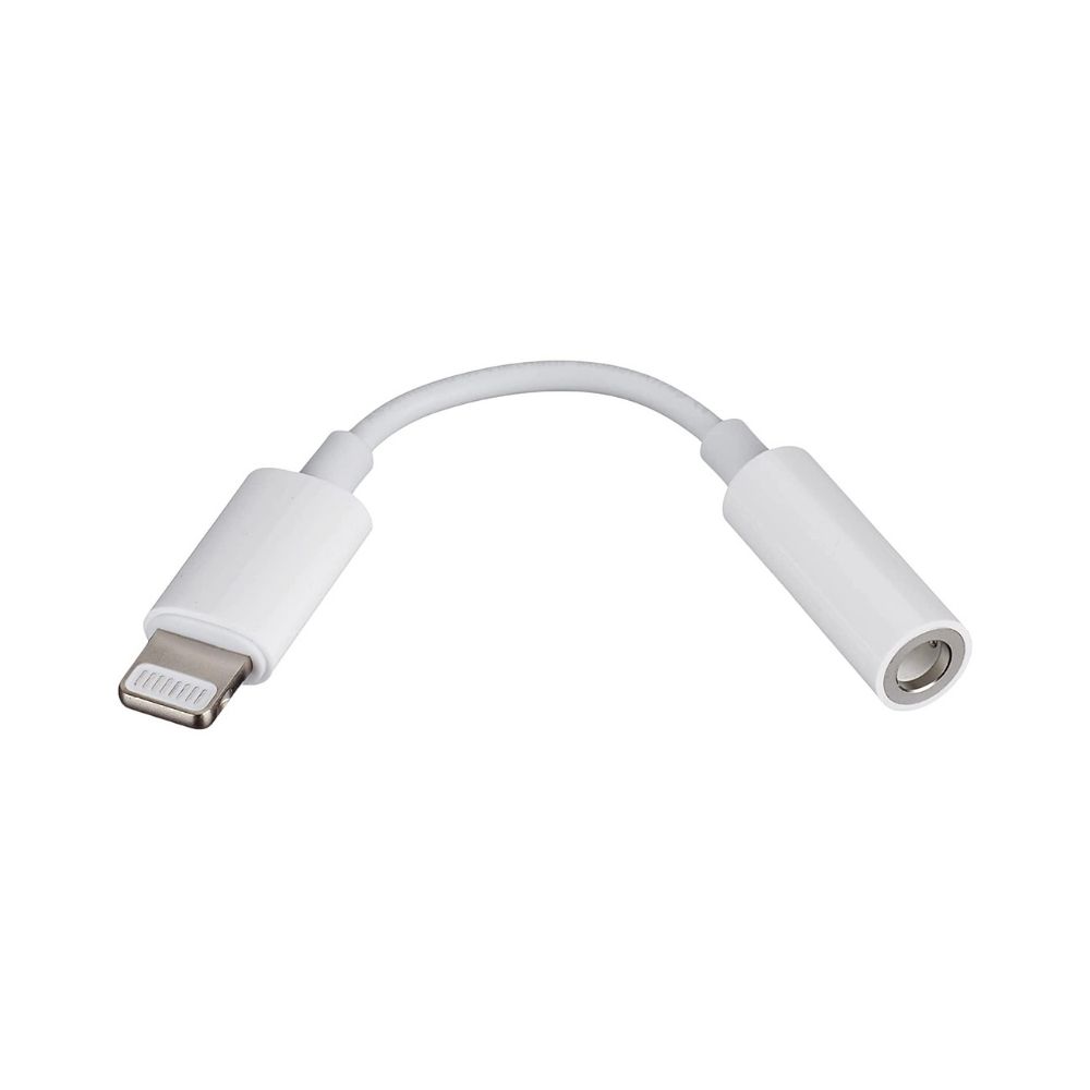 Apple Lightning to 3.5 mm Headphone Jack Adapter - White - MMX62AM/A -  Headphones 