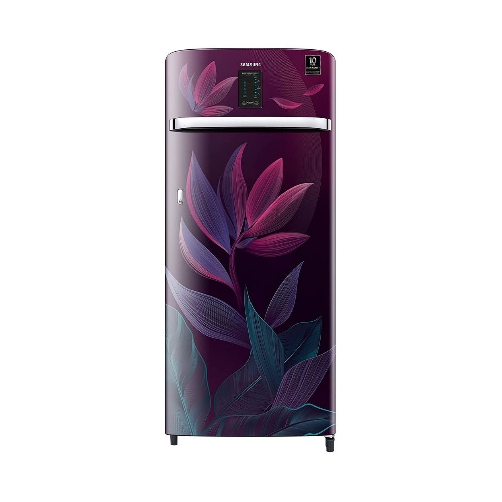 Samsung 225 L 3 Star Inverter Direct cool Single Door Refrigerator (RR23A2E2Y9R/HL, Digi-Touch Cool, Paradise Bloom Purple)