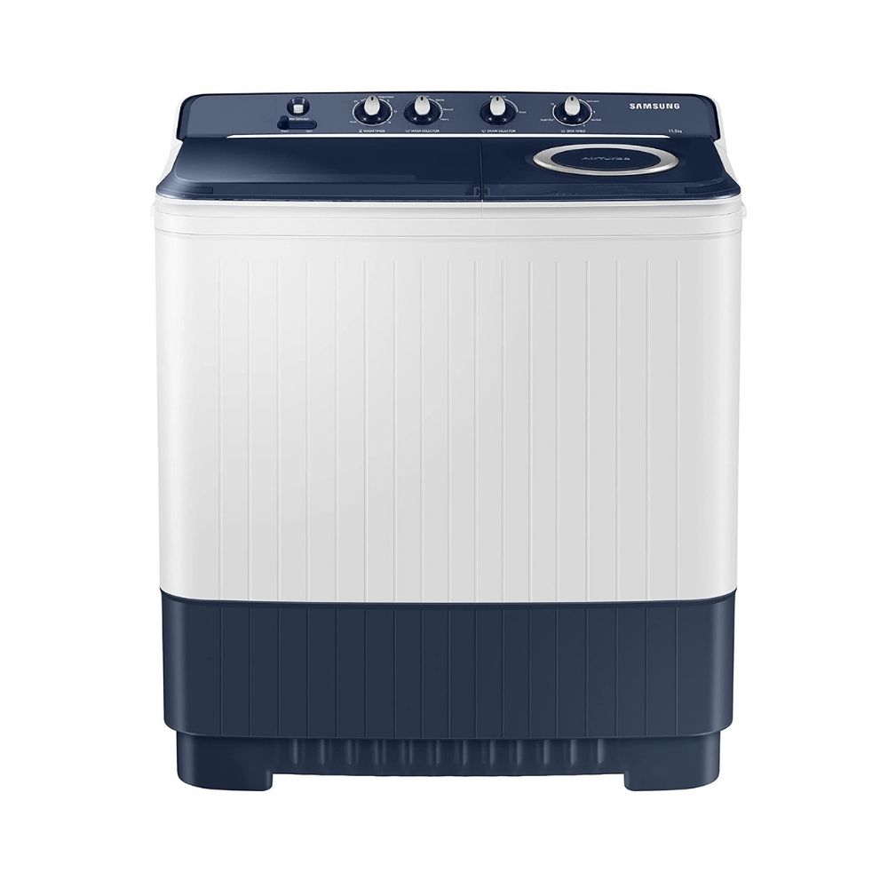 Samsung 11.5 Kg Semi-Automatic Top Loading Washing Machine (WT11A4600LL/TL, Light Gray,Air Turbo Technology)