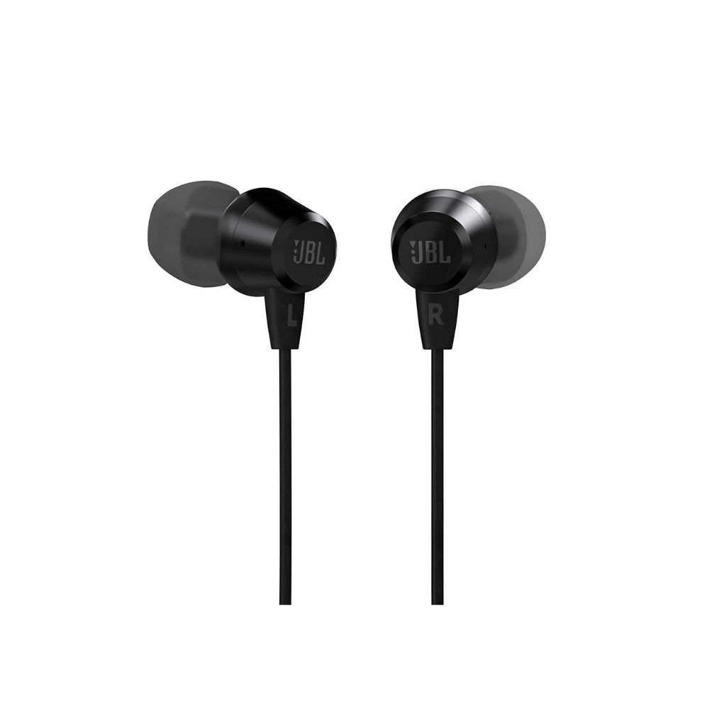 JBL C50HI Wired in Ear Earphones with Mic (Black)