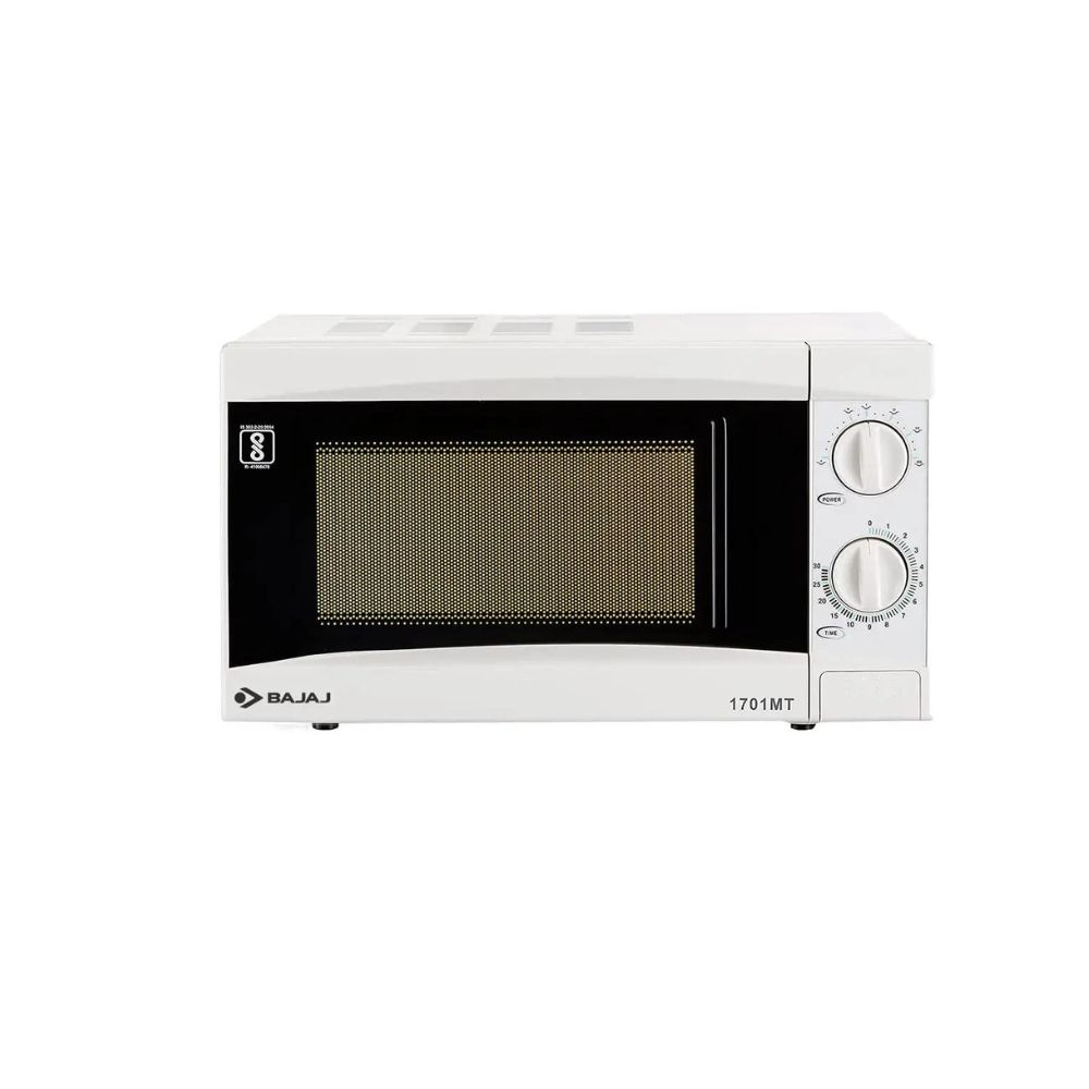 Bajaj 1701 MT 17L Solo Microwave Oven, White