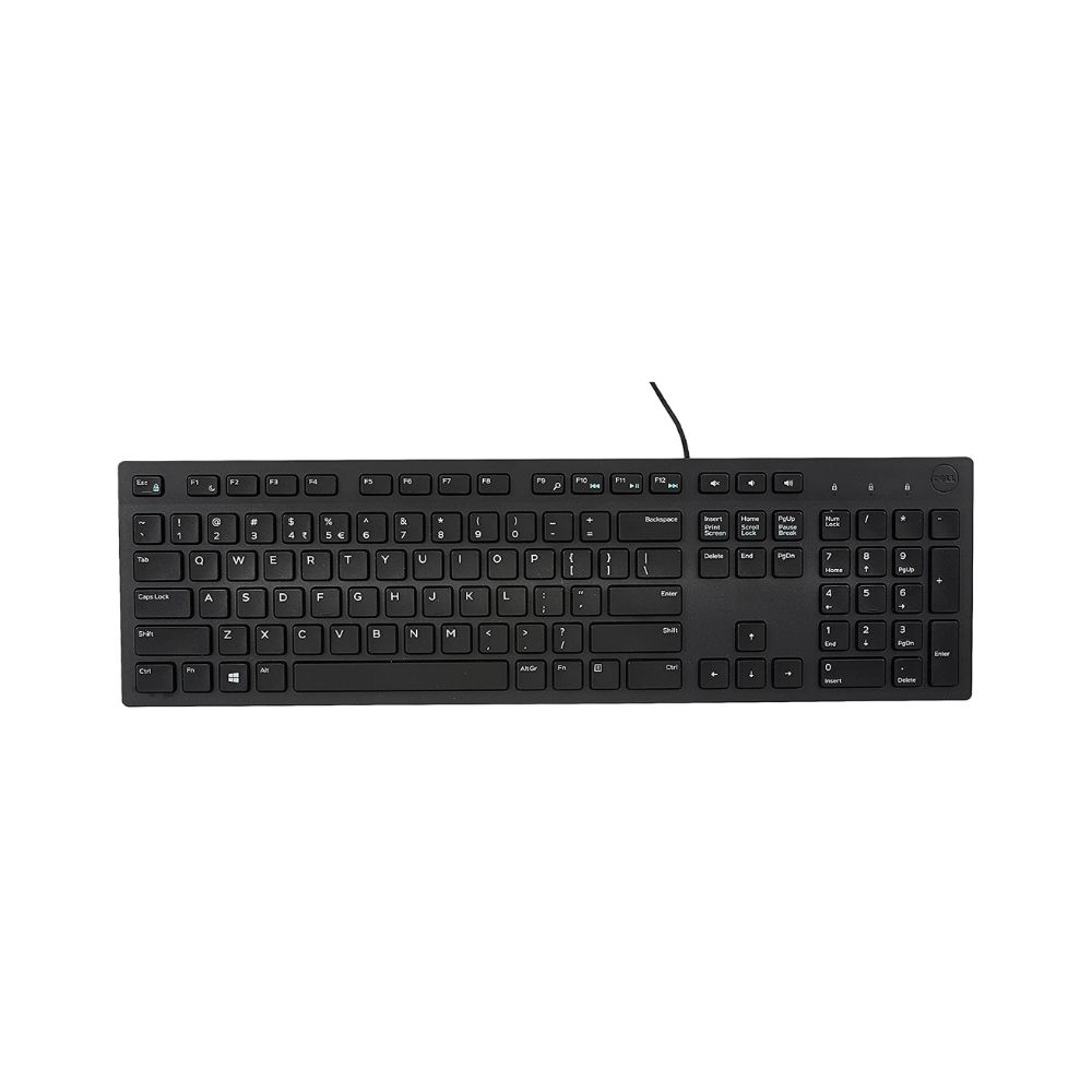 Dell KB216 Wired Multimedia USB Keyboard with Super Quite Plunger Keys with Spill-Resistant – Black