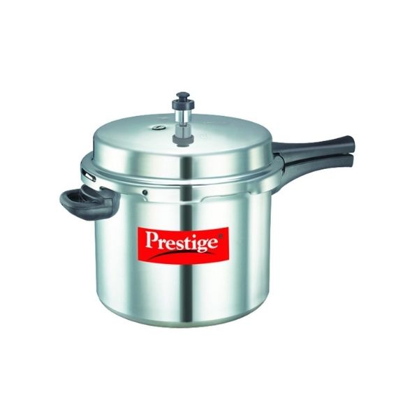 Prestige Popular Aluminium Pressure Cooker, 10 Litres, Silver