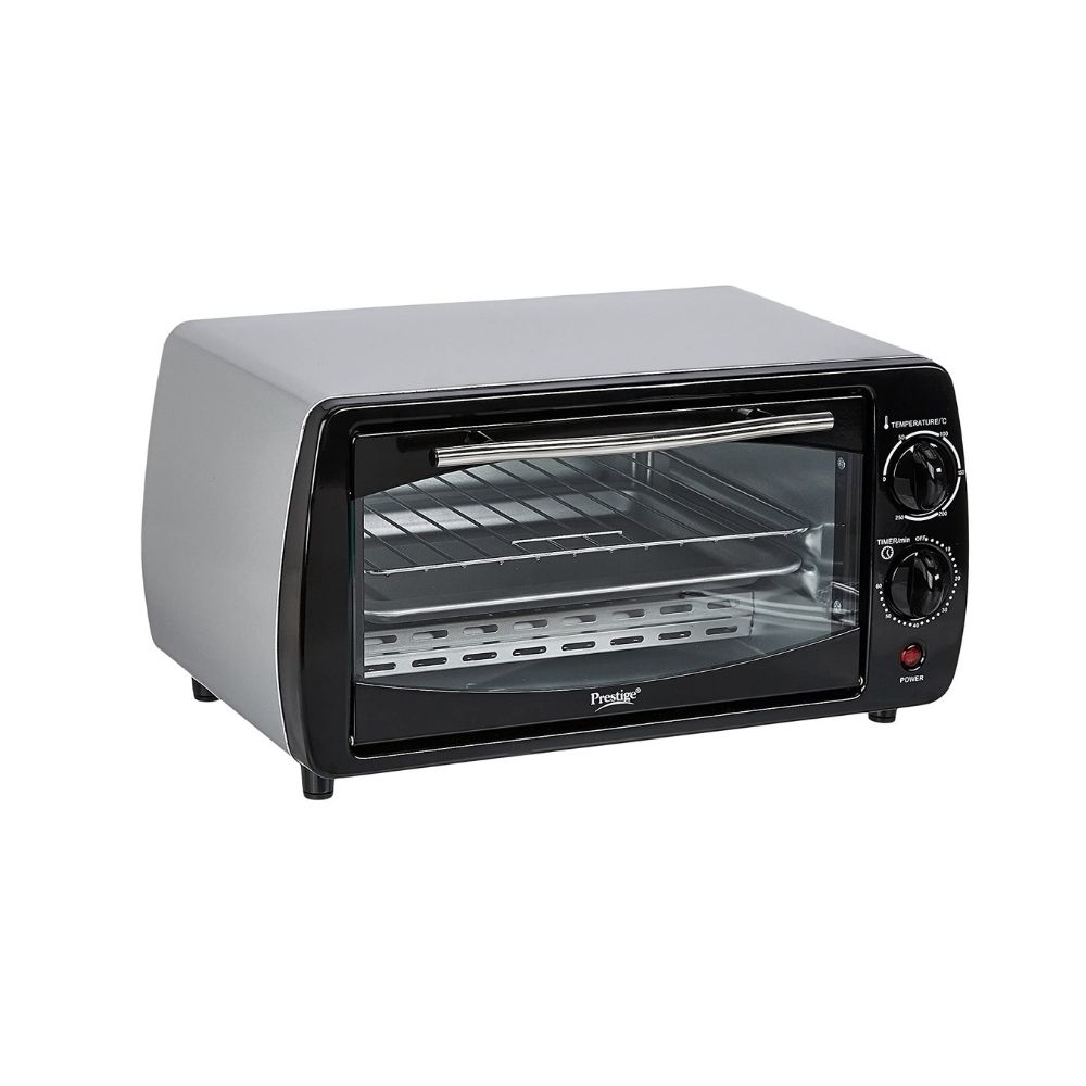 Prestige 9-Litre POTG 9 PC (41456) Oven Toaster Grill (OTG)  (Black, Grey)
