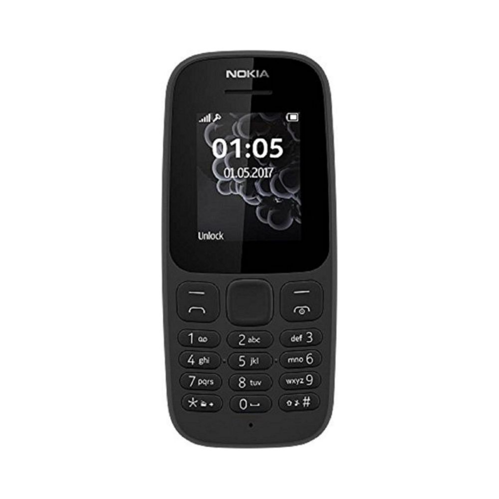 Nokia 105 (Dual SIM, Black)