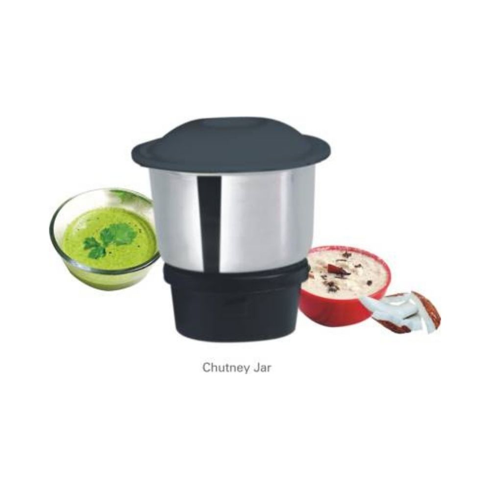 Inalsa Compact Plus COMAPCT 750 W Mixer Grinder (3 Jars, Steel Grey)