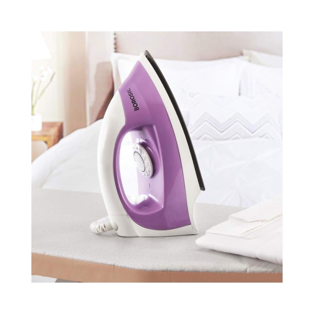 Borosil Dry Press PB12 1000 Dry Iron (Purple)