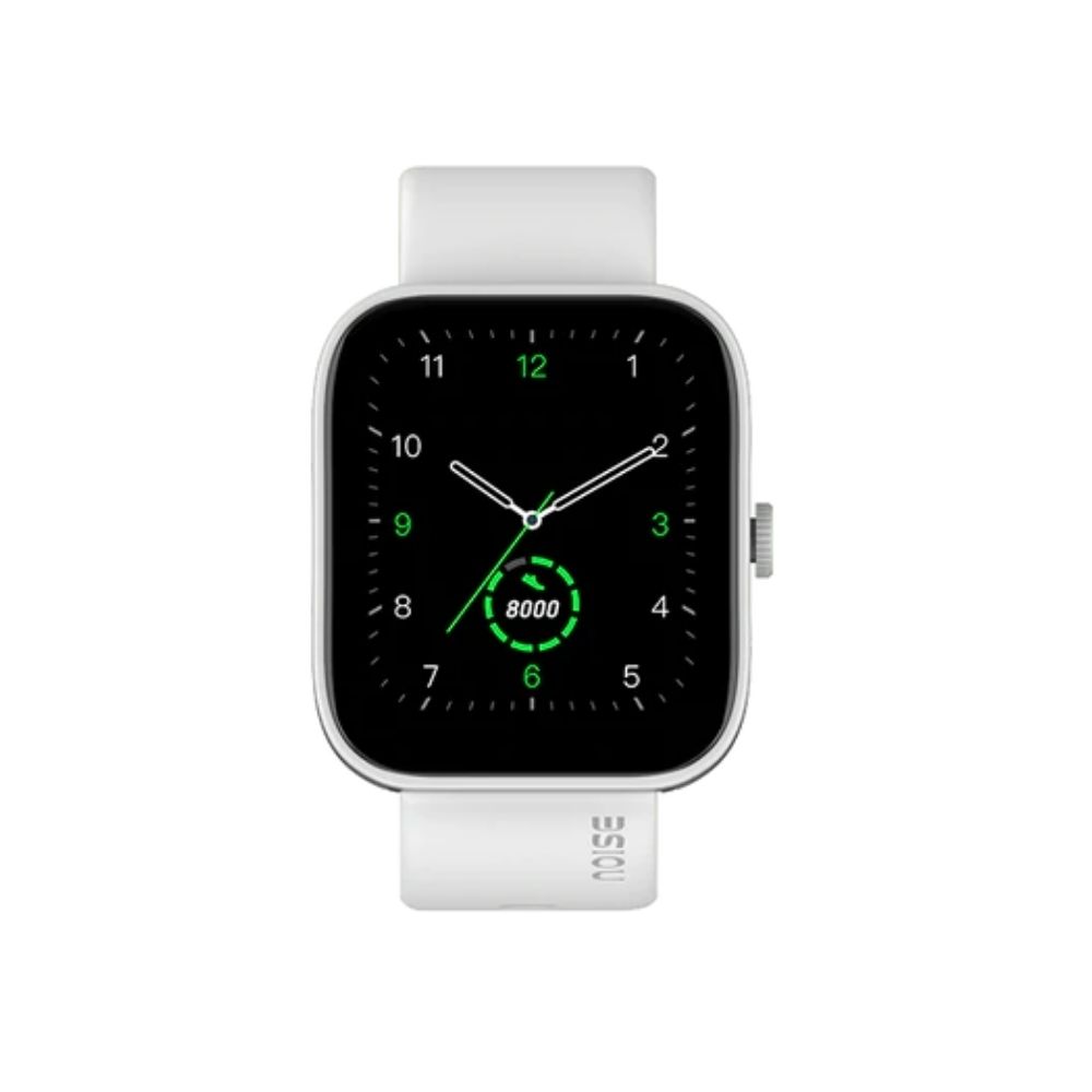Noise ColorFit Caliber Smartwatch  (White Strap, Regular)
