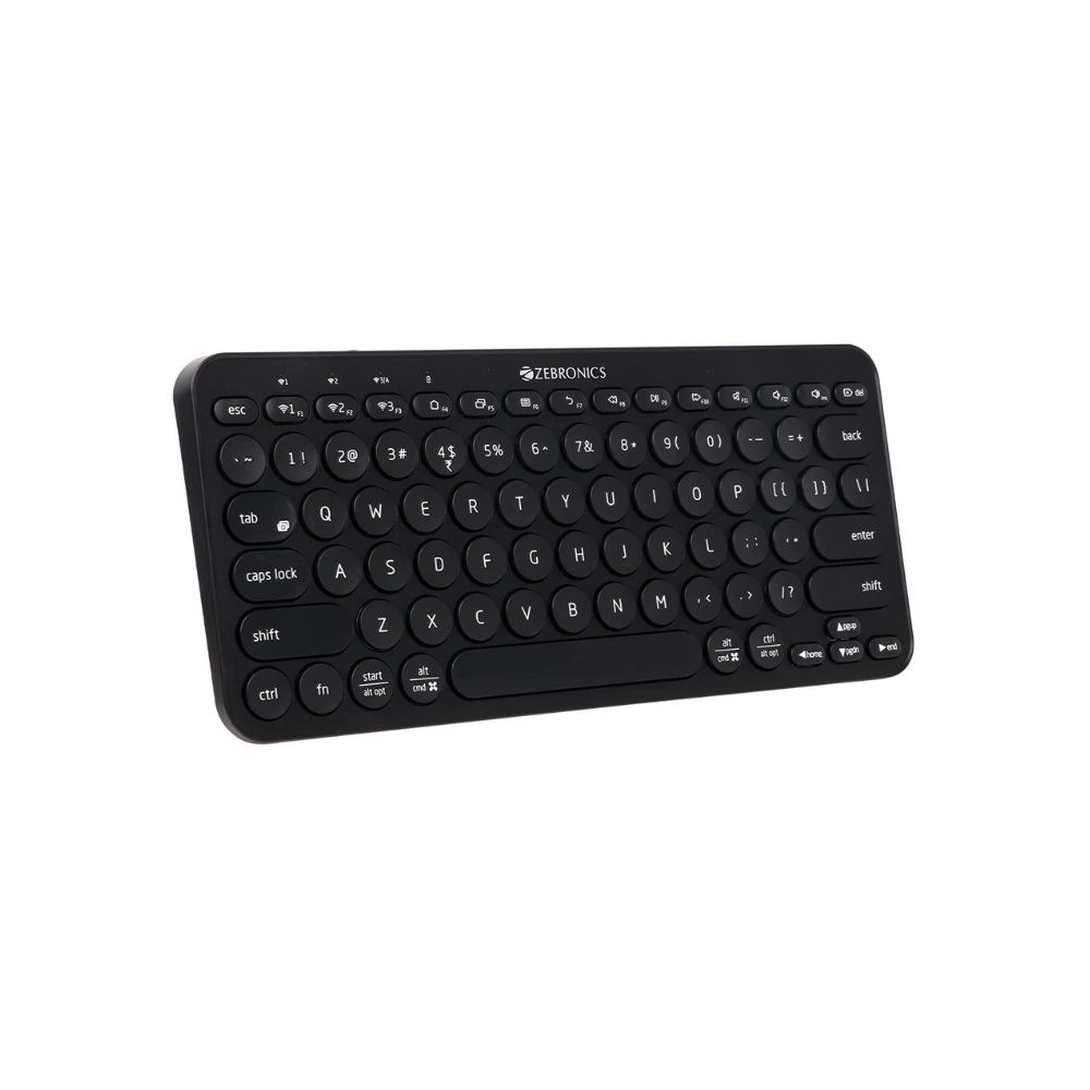 Zebronics zeb-k5000mw wireless multi-device bt keyboard for mac,windows,android,ios, 6 months backup(space grey)
