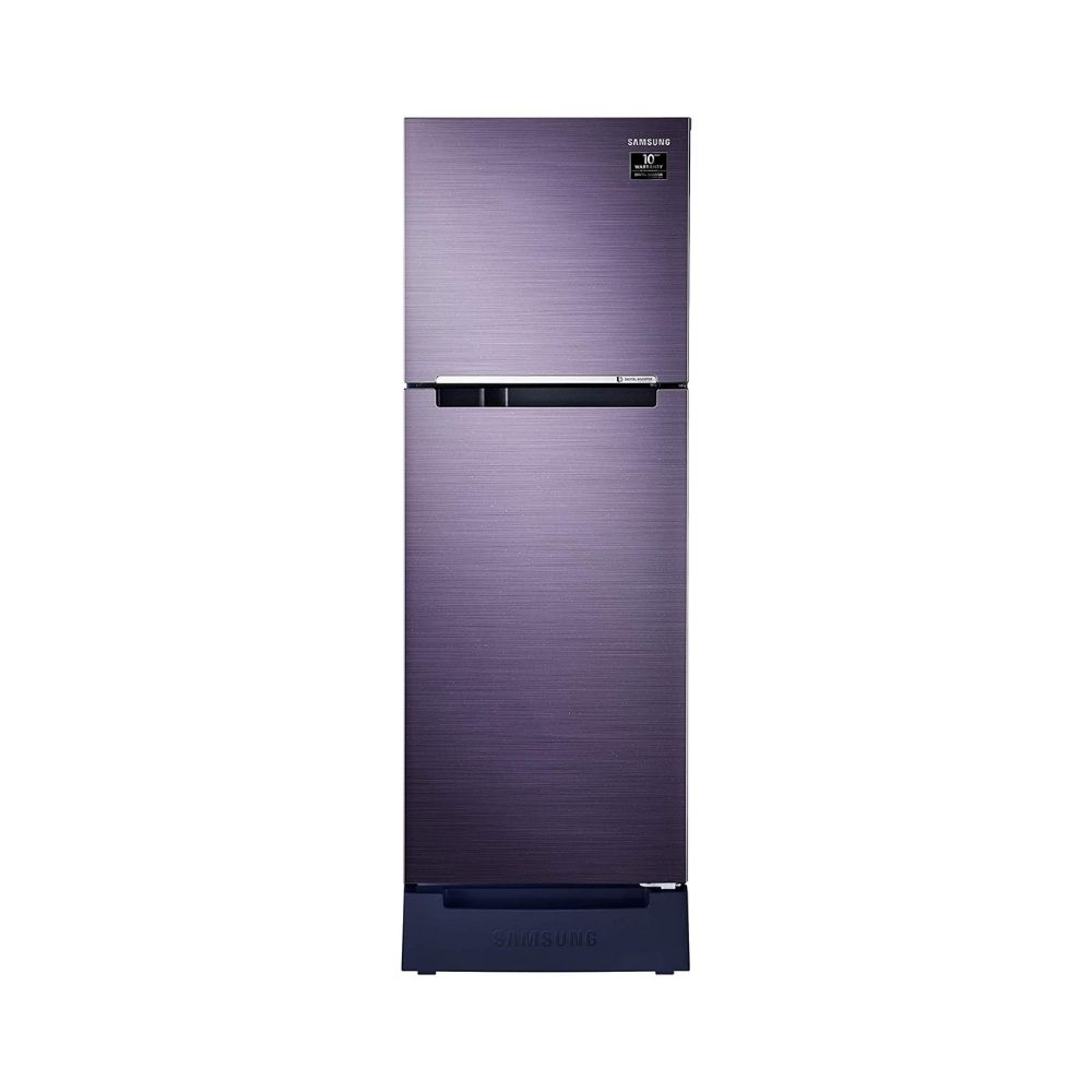Samsung 253 L 2 Star Inverter Frost-Free Double Door Refrigerator (RT28T3122UT/HL, Pebble Blue, Base Stand with Drawer)