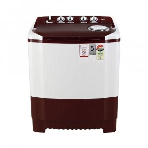 LG 7 Kg 4 Star Semi-Automatic Top Loading Washing Machine (P7010RRAY, Burgundy, Collar Scrubber)