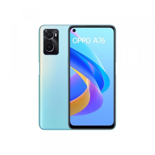 Oppo A76 (128GB ROM, 6GB RAM, Glowing Blue)