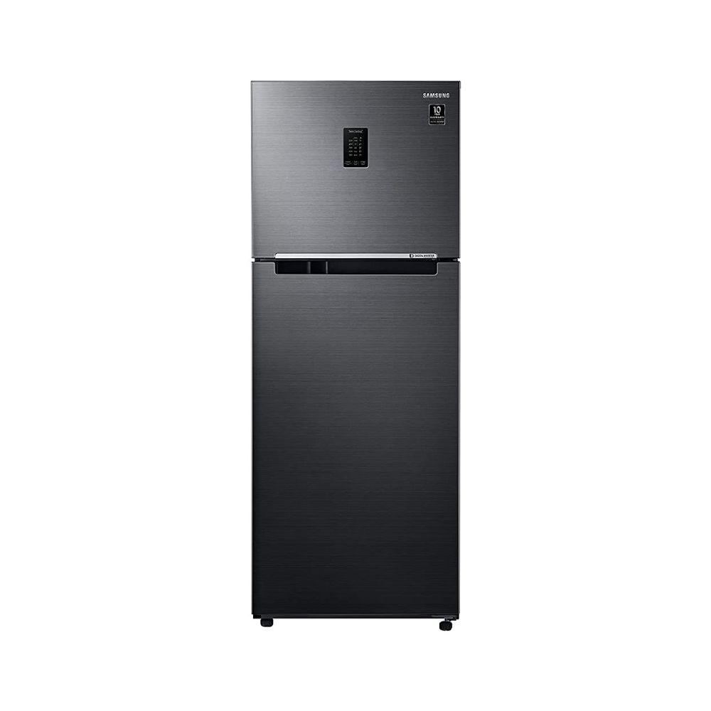 Samsung 407 L 3 Star Inverter Frost Free Double Door Refrigerator(RT42A5C5EBS/TL,Black Inox)