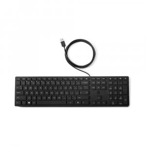 HP 320K Wired USB Desktop Keyboard with Height Adjustment (9SR37AA)