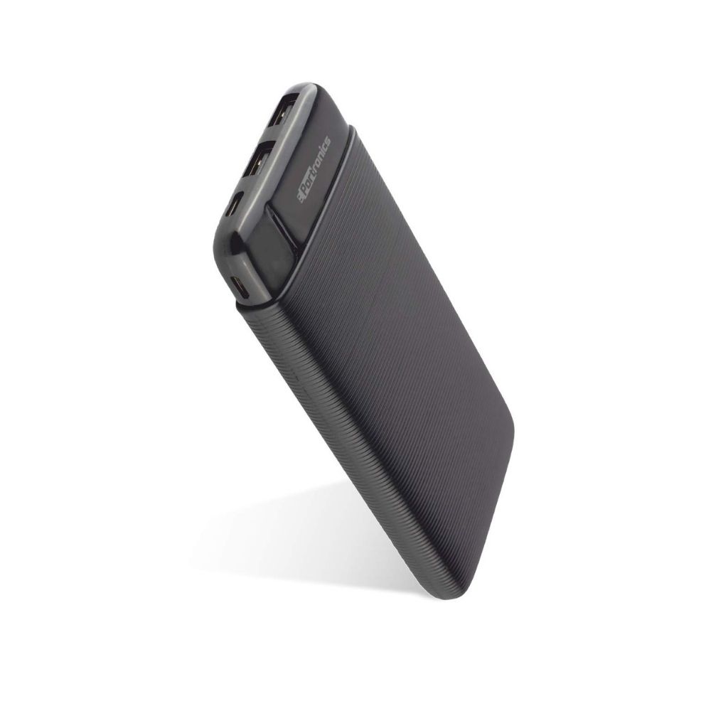 Portronics Power PRO 10K 10000mAh Power Bank with Dual Output Emergency Mobile Charger(Black)