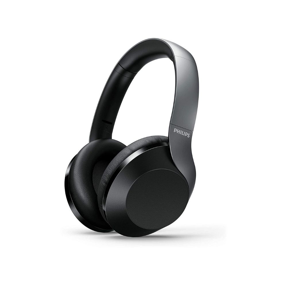 Philips Audio TAPH805BK Bluetooth Wireless Over Ear Headphones with Mic (Black)