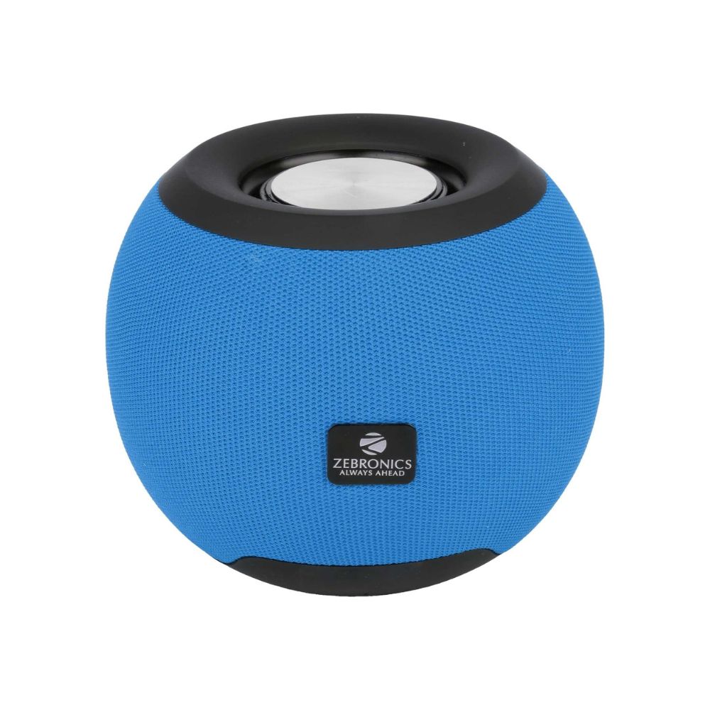 ZEBRONICS Zeb-Bellow 40 Wireless Bluetooth v5.0 Fabric Finish 8W Portable Speaker (Blue)