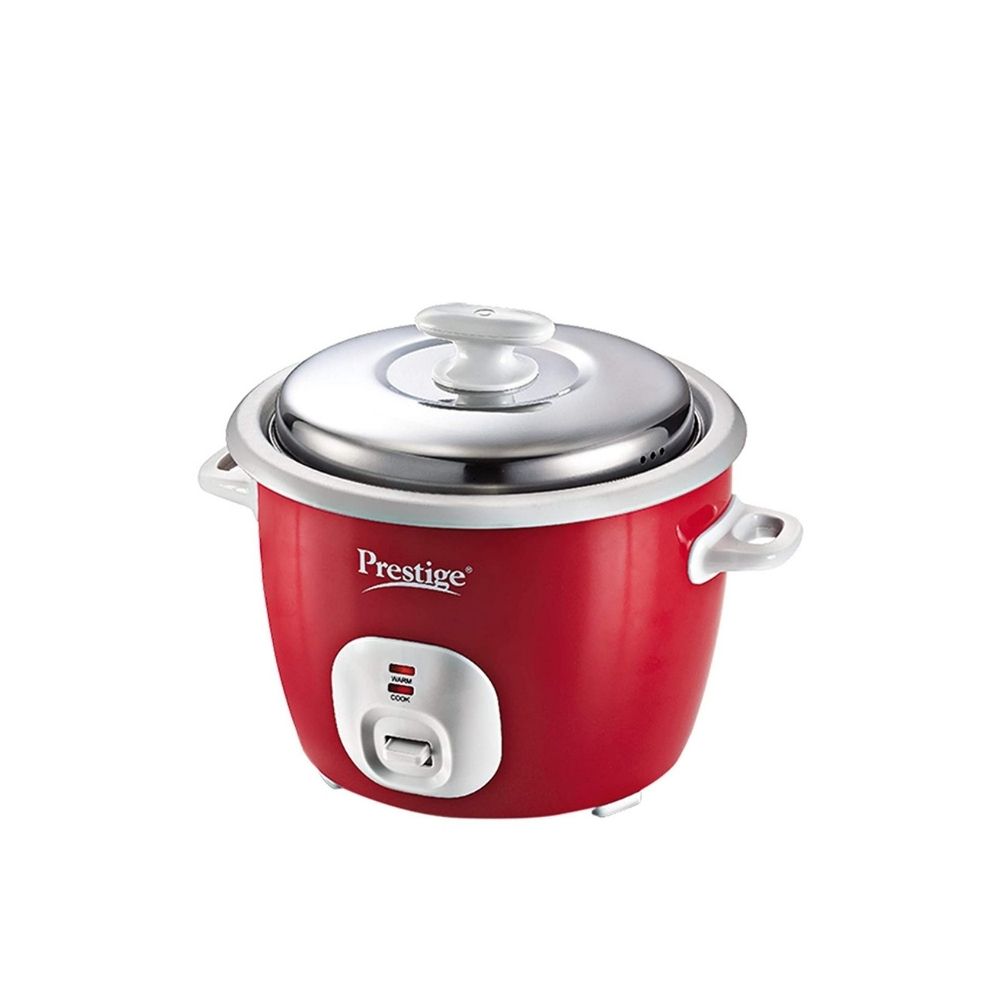 Prestige CUTE 1.8-2 Electric Rice Cooker with Steaming Feature  (1.8 L, Silky Red)