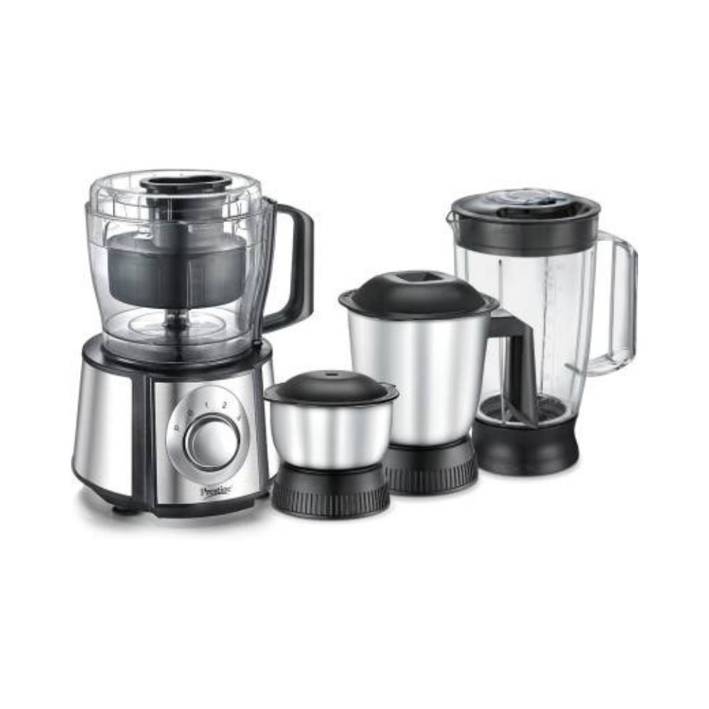 Prestige Partner 1000 W Food Processor  (Black and Silver)
