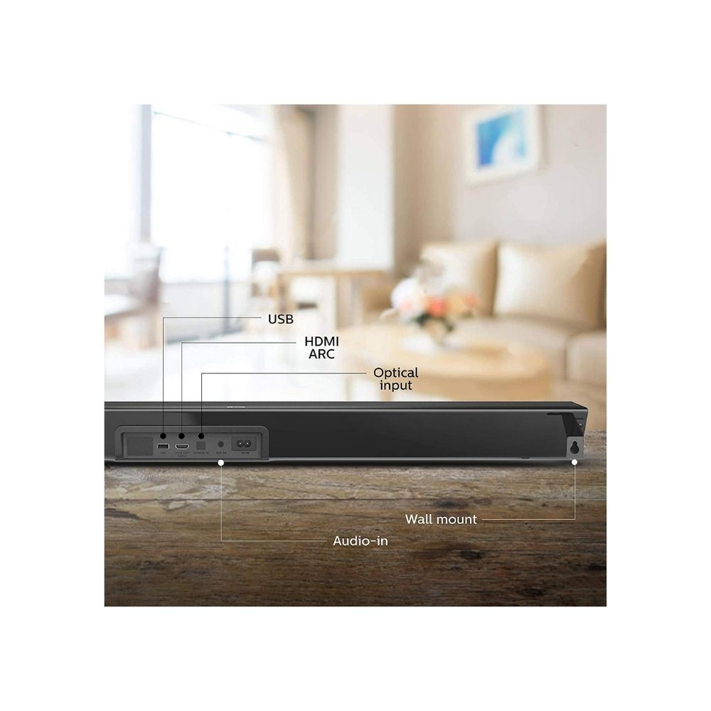 Philips TAB7305/94 300 W Bluetooth Soundbar (Black, 2.1 Channel)