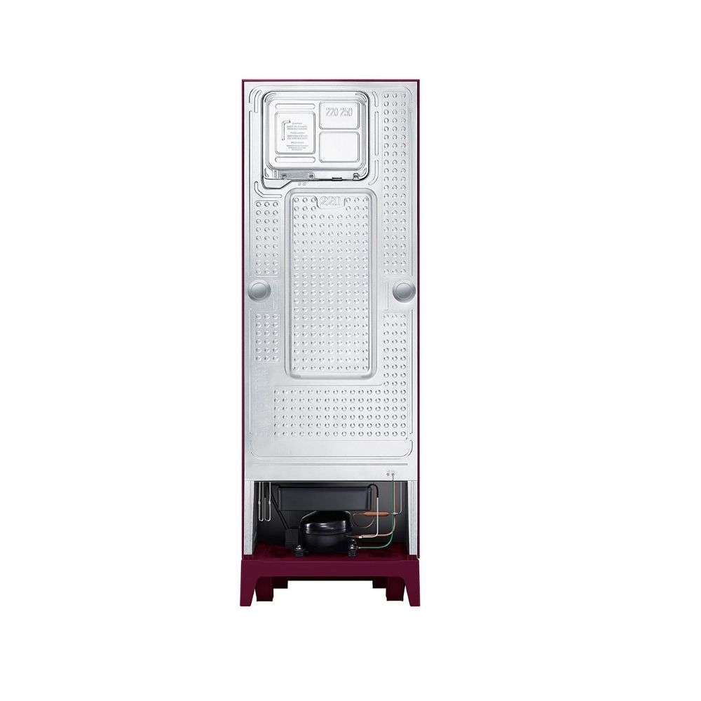 Samsung 253 L 2 Star Frost Free Double Door Refrigerator Saffron Red (RT28A3122R8/HL)
