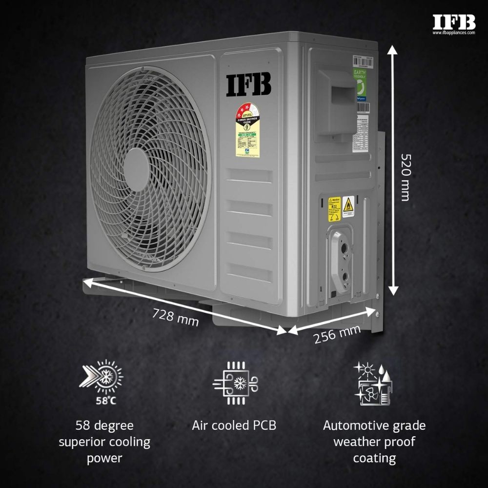 IFB 1 Ton 3 Star Twin Inverter Split Fastcool Silver Series AC (Copper, PM 0.3 Filter, IACI12SA3G3C, 2021 Model, Ivory Matte)