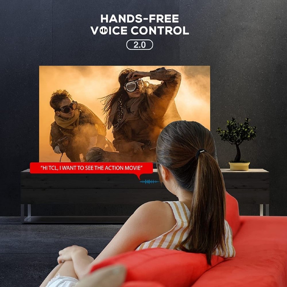 TCL 138.7 cm (55 inches) 4K Ultra HD Certified Android Smart QLED TV 55C725 (Black) (2021 Model) | With Video Call Camera