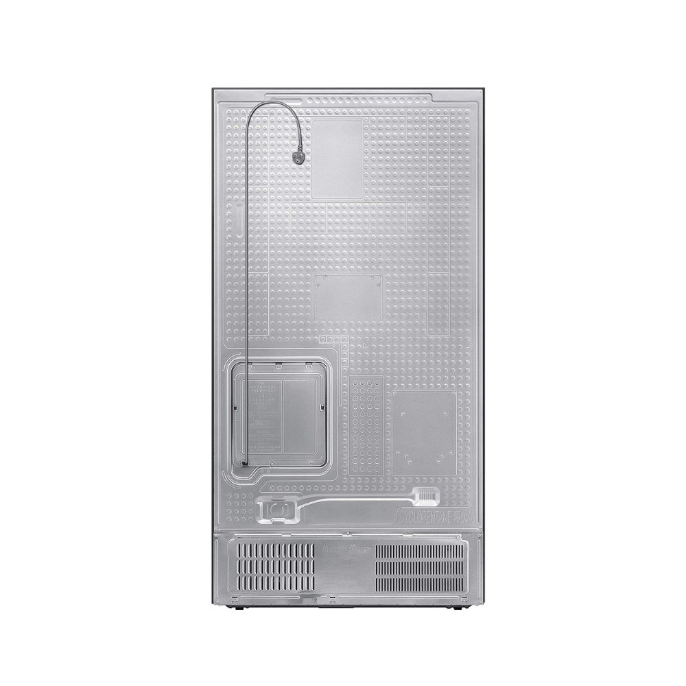 Samsung 673 L Inverter Frost Free Side-by-Side Refrigerator (RS72A5FC1B4/TL, Gentle Black Matt, Curd Maestro)