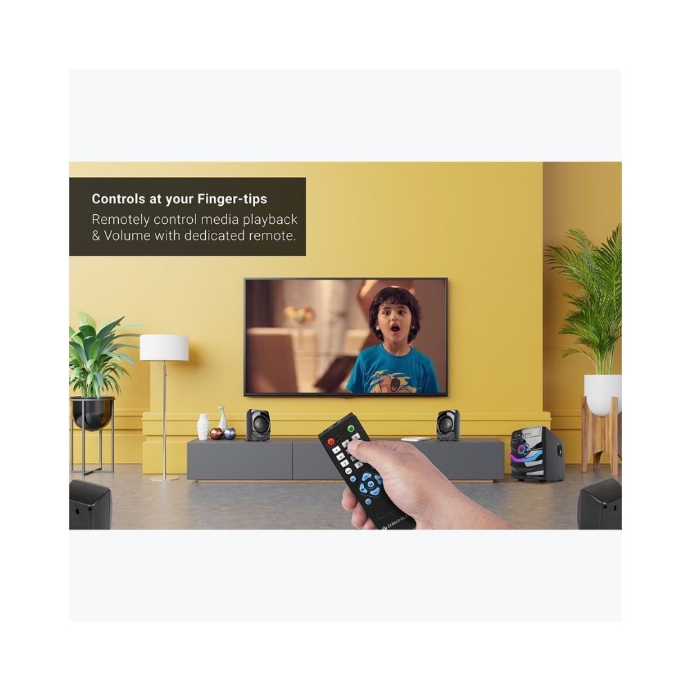 Zebronics Zeb-Rainbow 20 W Bluetooth Home Theatre (Black, 4.1 Channel)