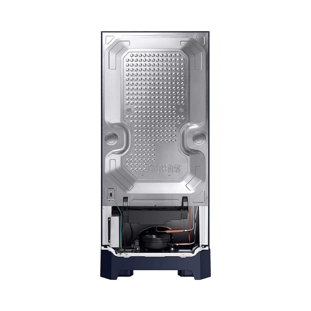 Samsung 198 L 5 Star Inverter Direct-Cool Single Door Refrigerator (RR21T2H2W9U/HL, Paradise Blue, Base Stand with Drawer)