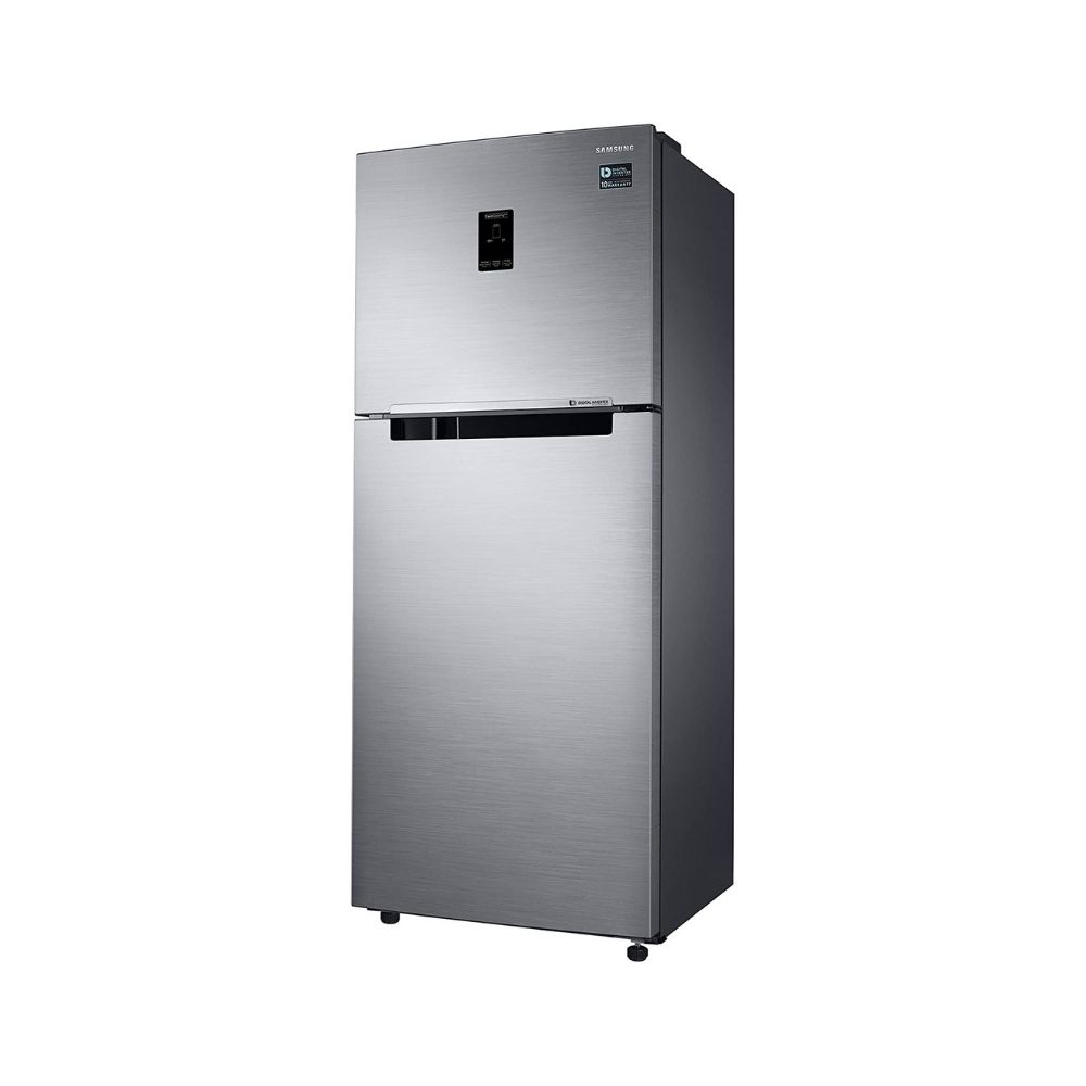Samsung 390 L 3 Star Inverter Frost-Free Double Door Refrigerator (RT39T551ES8/TL, Brown)