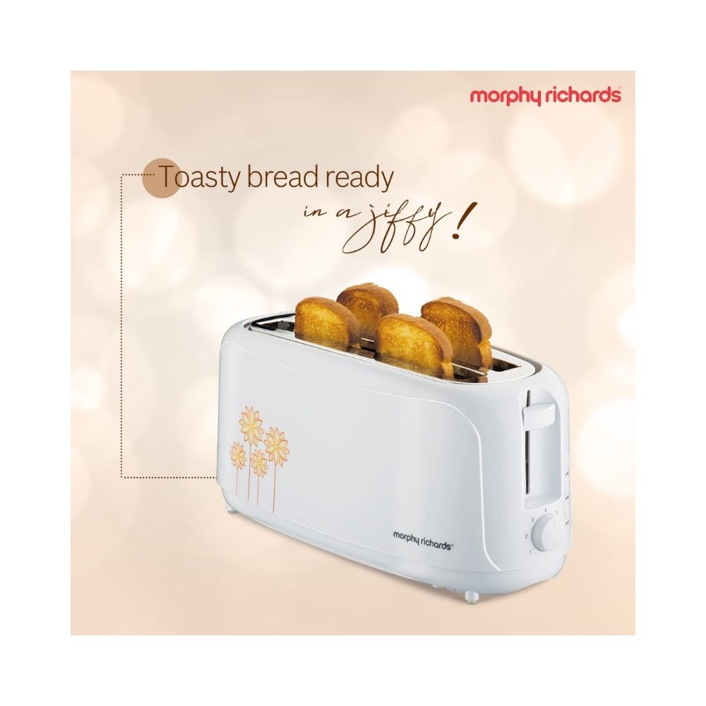 Morphy Richards at 402 Pop-Up Toaster (White, 1450W)