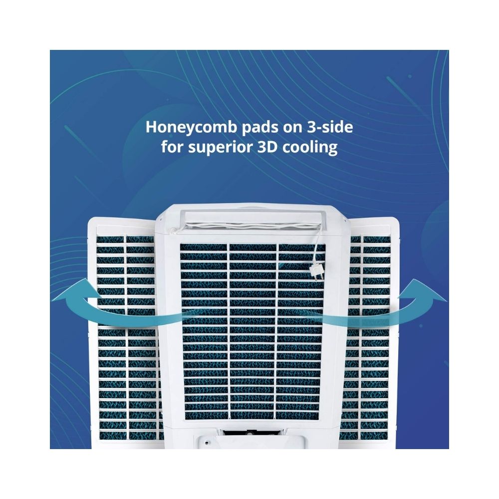 Symphony Storm 70i Desert Tower Cooler with Remote - 70L, White