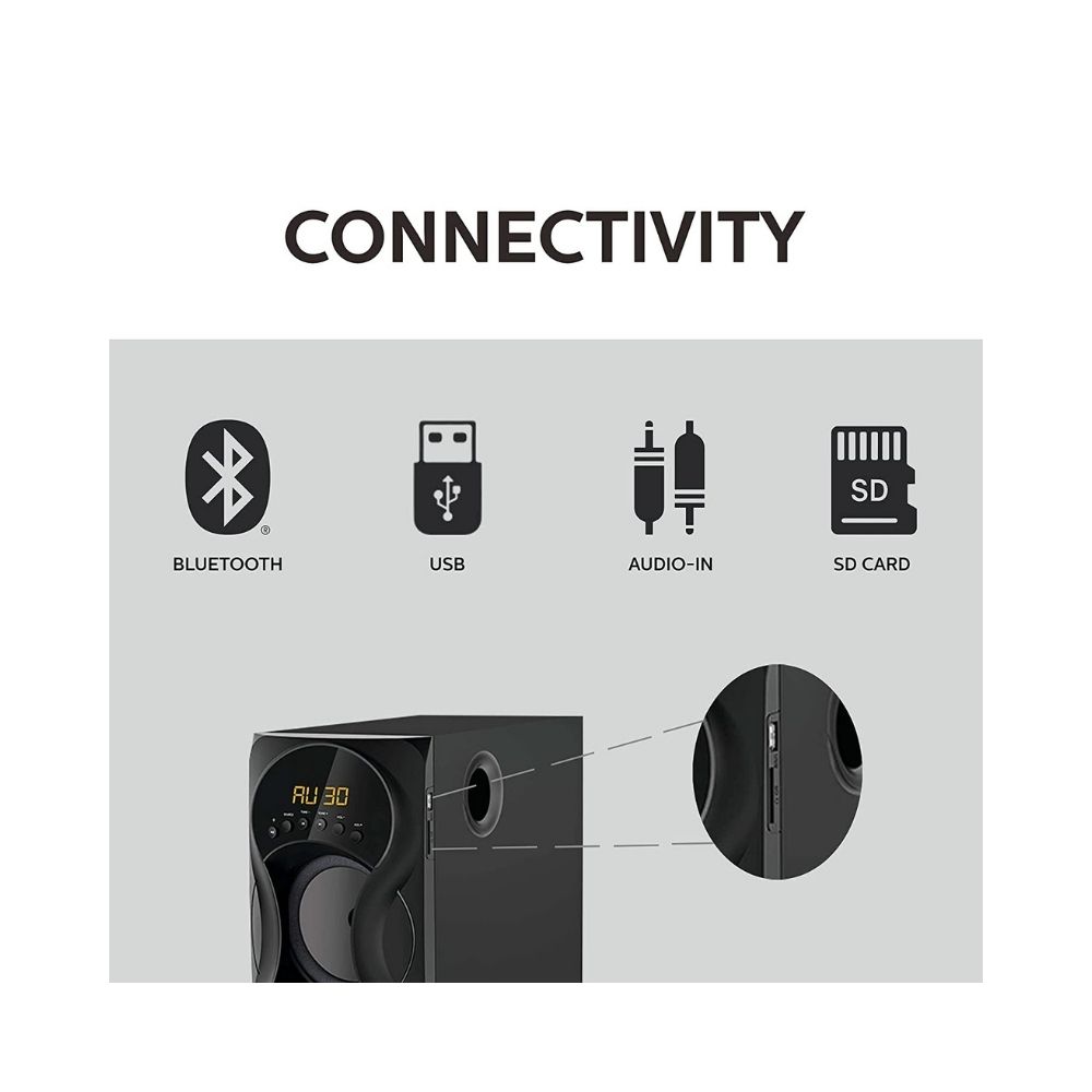 Philips SPA5162B/94 60 W Bluetooth Home Theatre (Black, 5.1 Channel)
