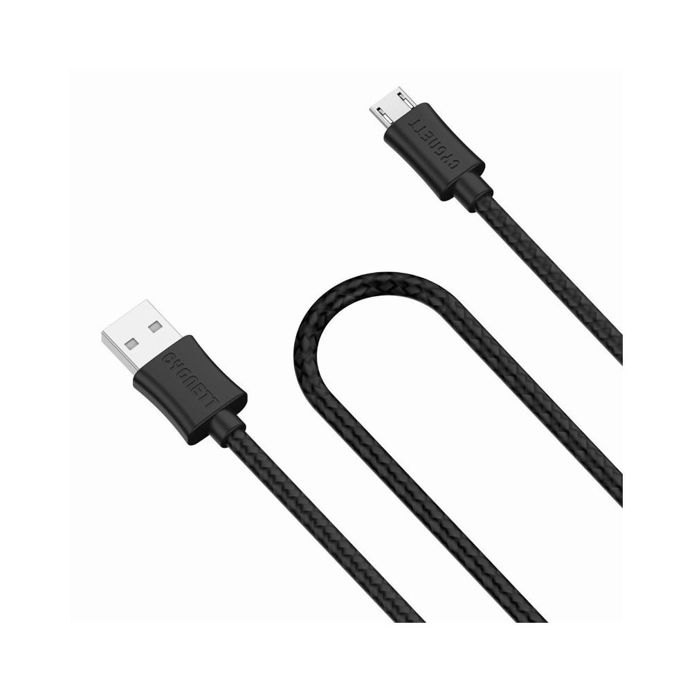 Cygnett CY2006PCCSL USB (Type-A) to Micro USB Data Cable - 3.28 Feet (1 Meter) (Black-Grey)