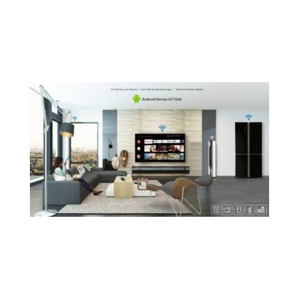 Haier Bezel Less Google Android TV - Smart AI Plus 80 cm (32 inch) HD (LE32K6600GA)