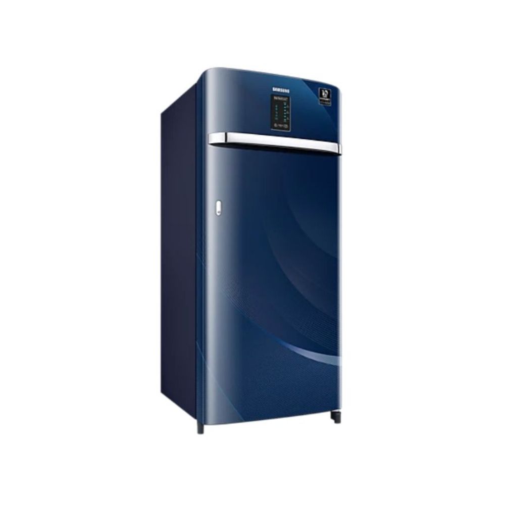 Samsung 225 L 4 Star Direct Cool Single Door Refrigerator Rythmic Twirl Blue (RR23A2E3X4U/HL)