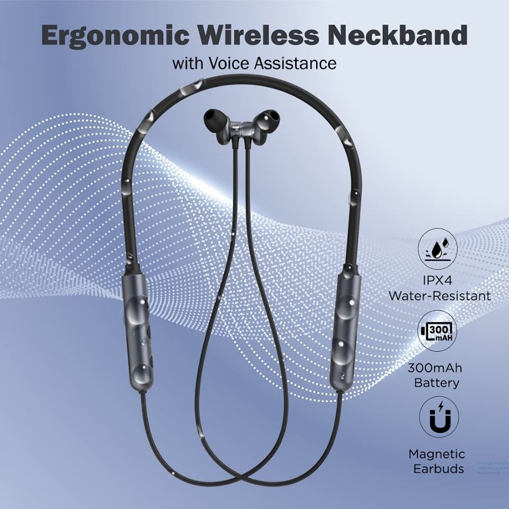 PTron Tangent Pixel ENC Wireless Bluetooth 5.1 Headphones 