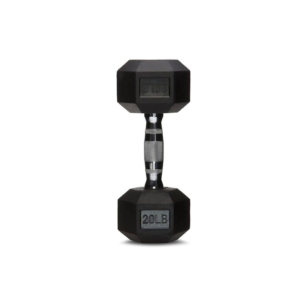 AmazonBasics Quality Solid Cast-Iron Construction Fixed Dumbbell, 15-Pound (6.8 KGS) Black